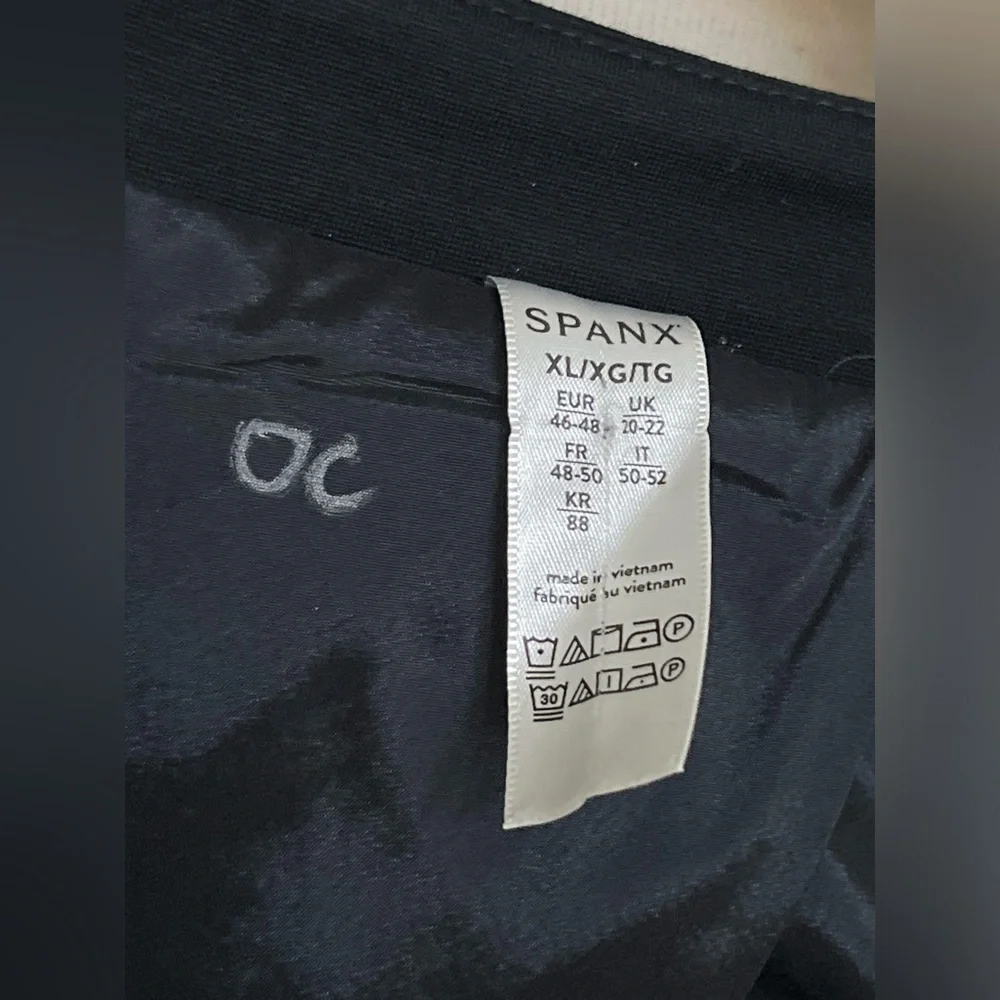 ▪️Spanx The Perfect Collarless Blazer Black Ponte Knit One Button NWT - Picture 10 of 13